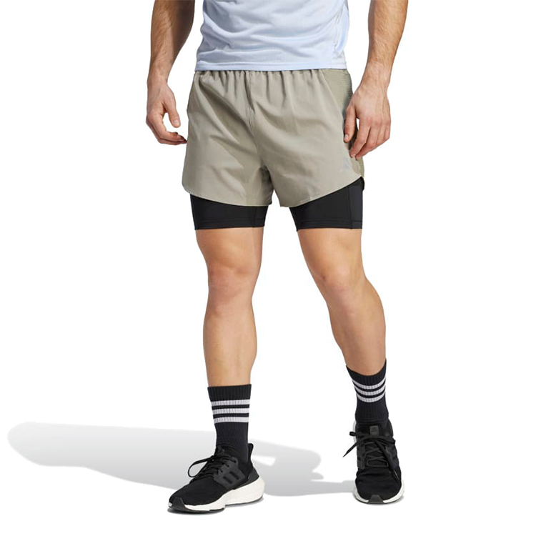 Sorti de bărbați Adidas D4R SHORT 2IN1 L Gri photo 2