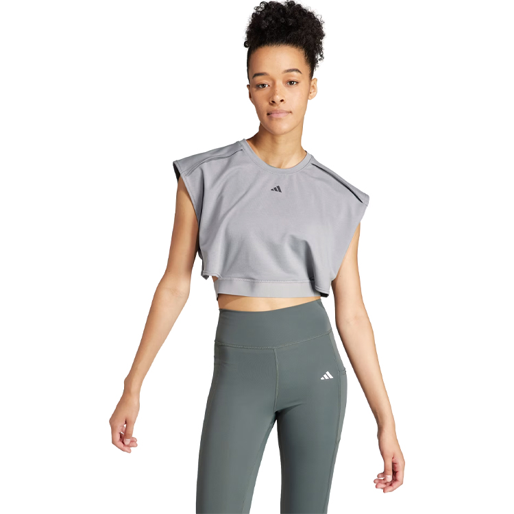 Maiou Adidas POWER CROP T / Femei / XXS / Argintiu photo 3