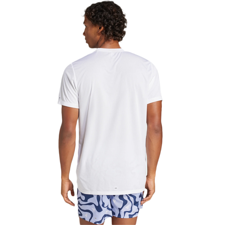 Футболка мужская Adidas RUN IT BL TEE M S Белый photo 3