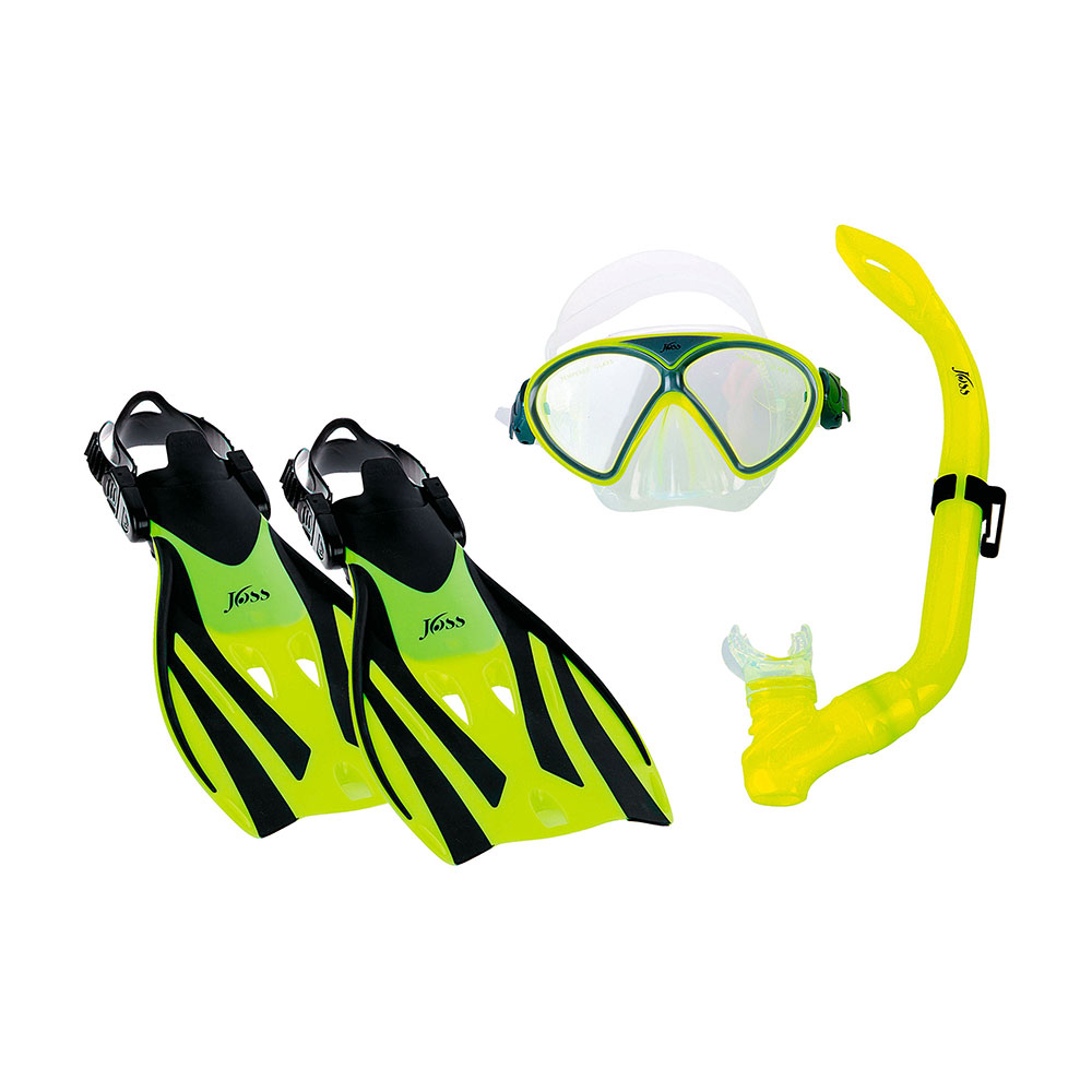 Набор плавательный Joss Set mask snorkel and flippers photo Набор плавательный Joss Set mask snorkel and flippers photo