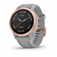 Garmin Fenix 6S Rose Gold-tone with Powder Gray Band thumbnav 1
