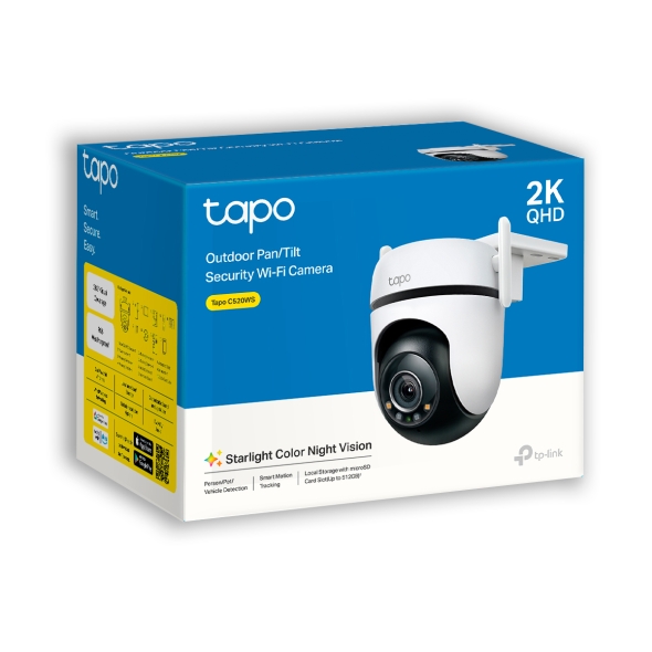 Camera de supraveghere pentru exterior cu functie Pan/Tilt TP-LINK Tapo C520WS, White photo 4