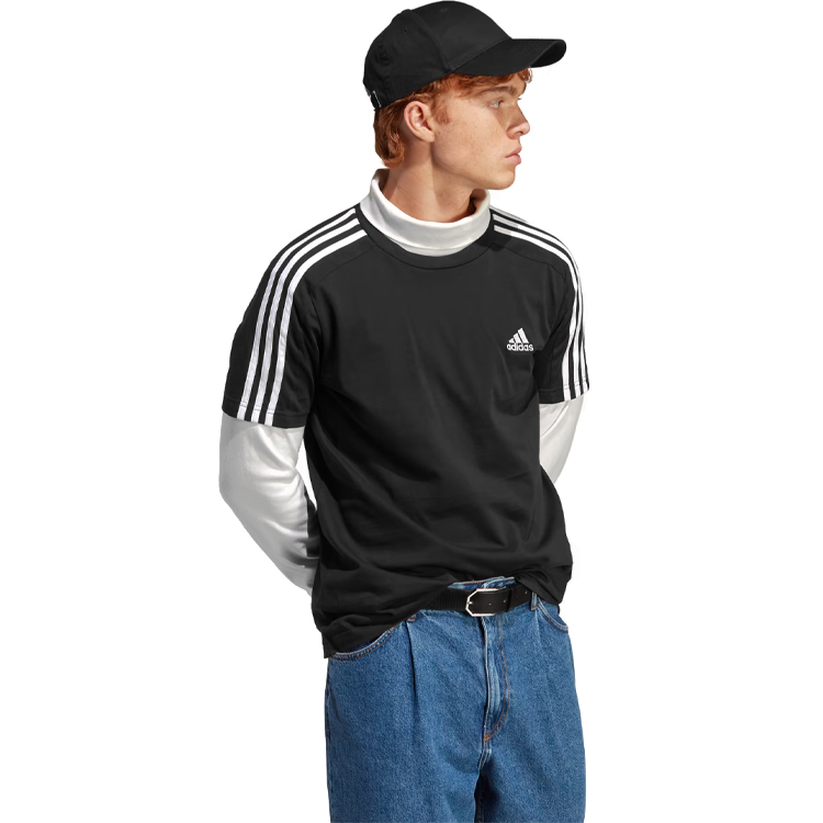 Футболка мужская Adidas M 3S SJ T S Черный photo 4