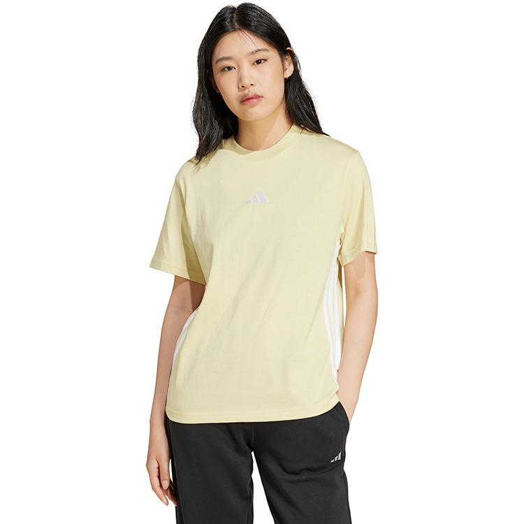 Tricou Adidas W 3S SJ T XXS Galben Femei photo 2