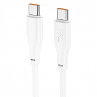 Cablu USB-C to USB-C HOCO “X93 Force” / 1m / TPE / 100W / up to 3A / White thumbnav 1