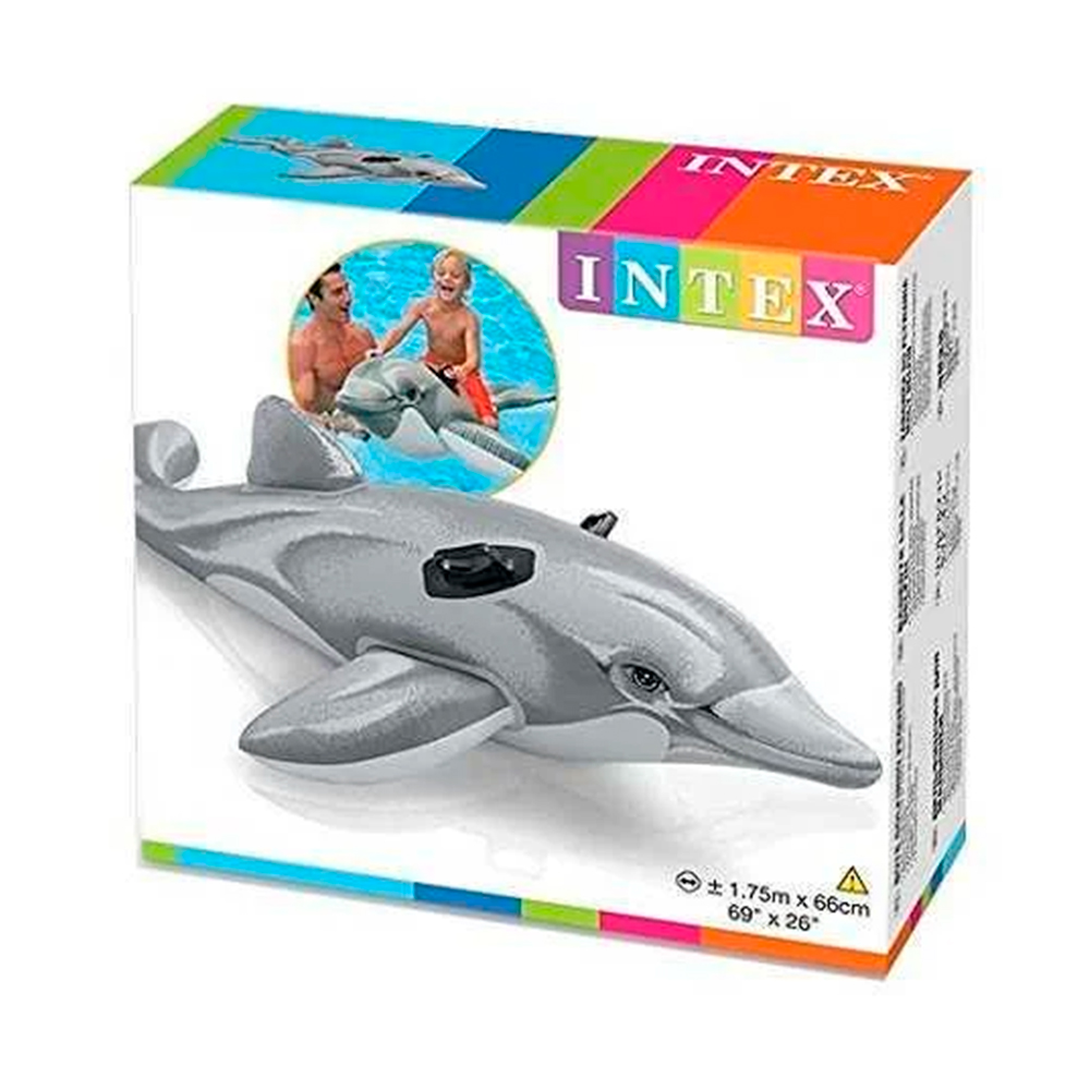 Надувной матрас- плот с ручками INTEX DELFIN 3+ photo 1
