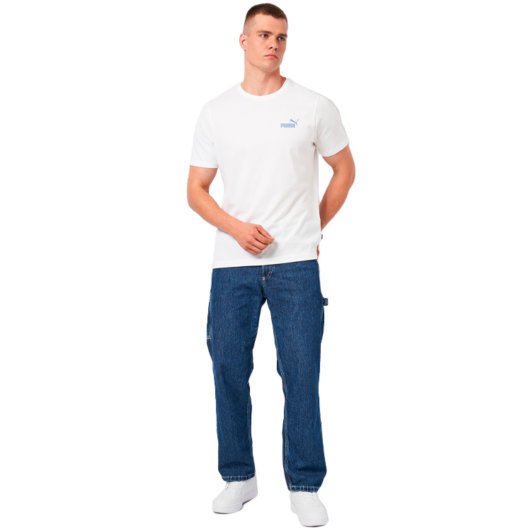 Tricou bărbătesc Puma ESS Small Logo Tee M Alb photo 2