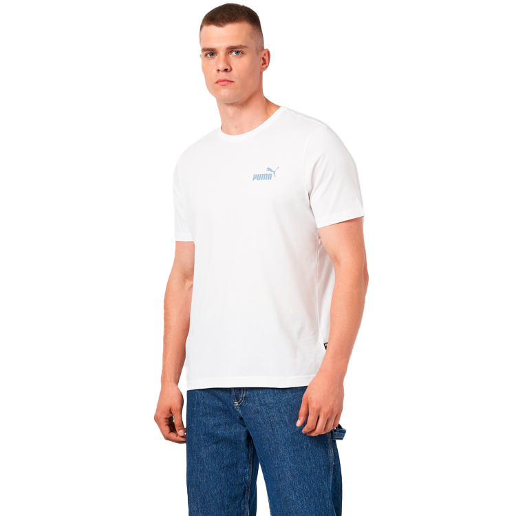 Tricou bărbătesc Puma ESS Small Logo Tee M Alb photo 5
