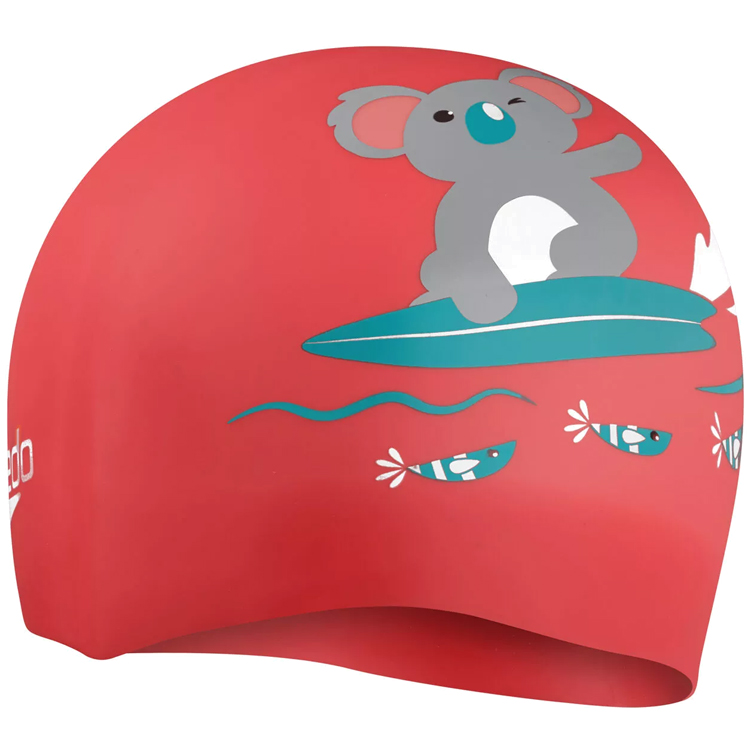 Casca de inot silicon Speedo SLOGAN PRT CAP JU 8-0838614635 Oranj photo 2