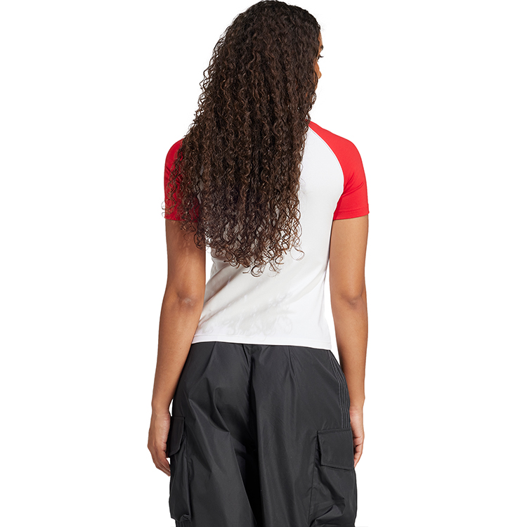 Tricou Adidas 3S SLIM TEE XS Alb Femei photo 4