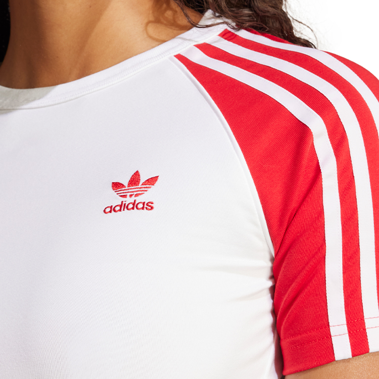 Tricou Adidas 3S SLIM TEE XS Alb Femei photo 5