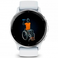 Умные часы Garmin Venu 3, Whitestone / Passivated thumbnav 2