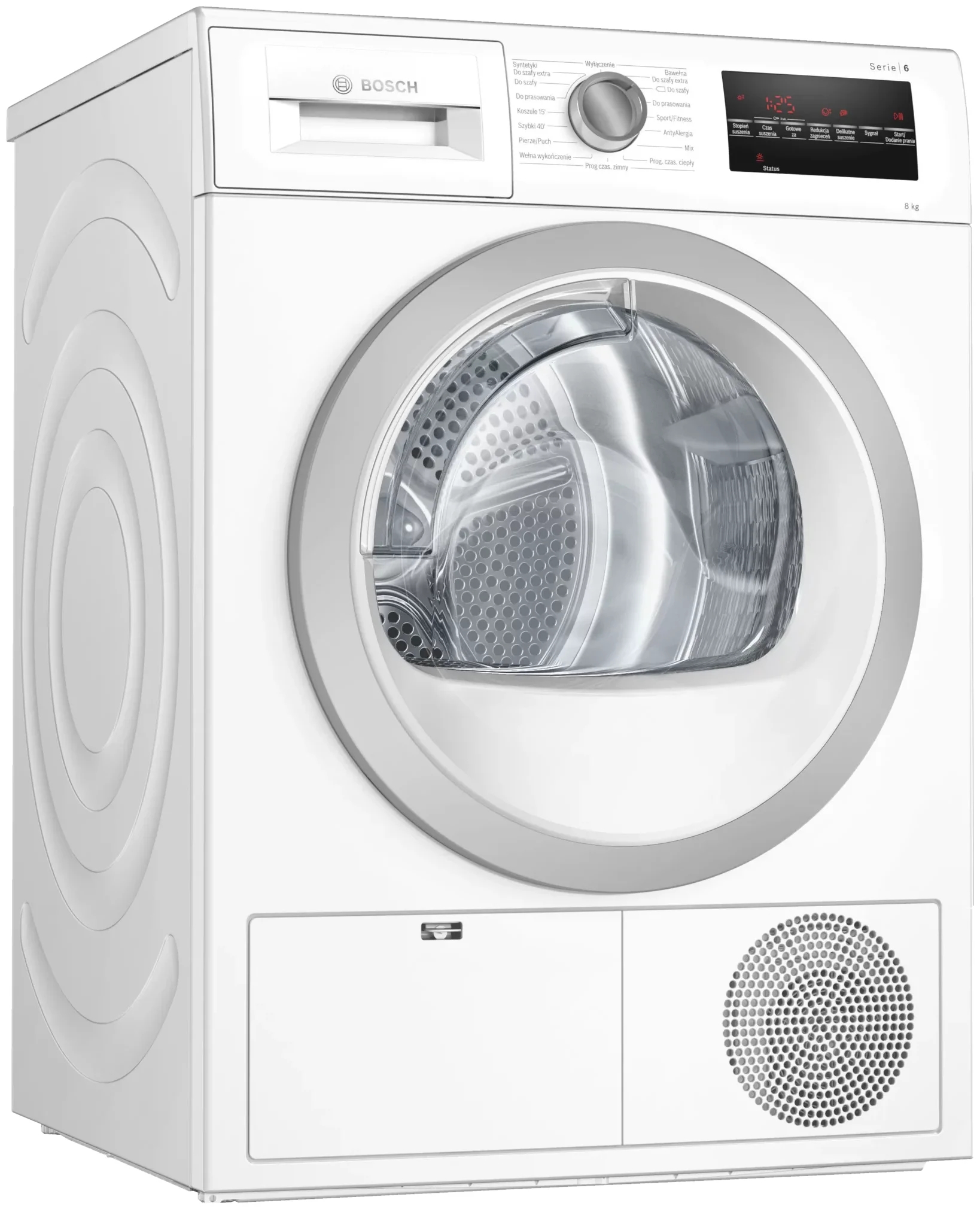Mas. de uscat rufe Bosch WTG86401PL / 8 kg / B / Alb photo 1 Mas. de uscat rufe Bosch WTG86401PL / 8 kg / B / Alb photo 1