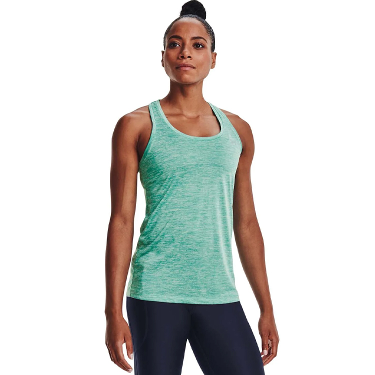 Maiou Under Armour Tech Tank - Twist / Femei / L / Verde photo 4