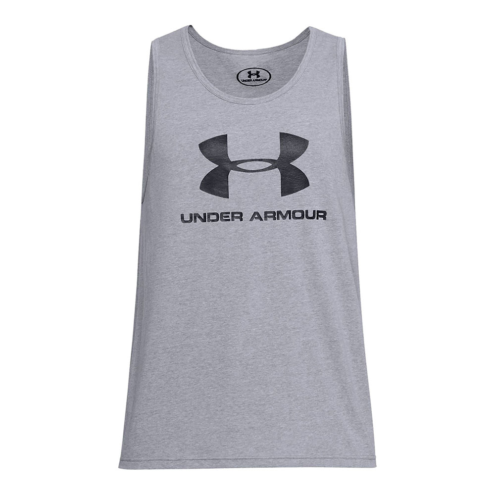 Maiou pt Barbati Under Armour UA SPORTSTYLE LOGO TANK L Gri photo 1