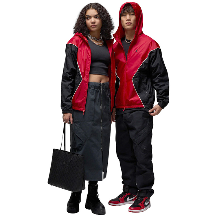 Hanorac pt bărbați Nike M J DRAFT JKT XS Negru-rosu photo 4