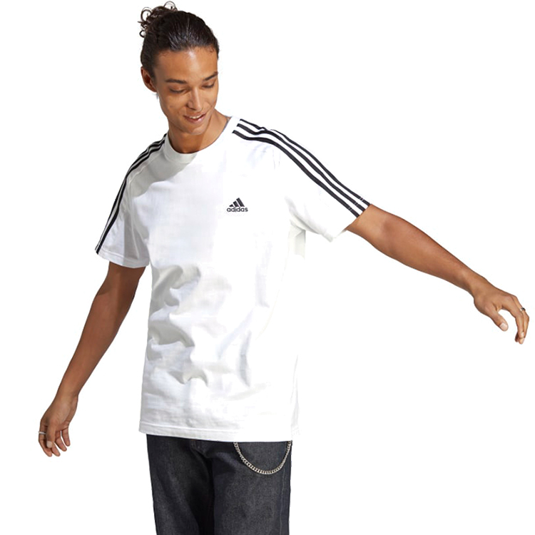 Tricou bărbătesc Adidas M 3S SJ T 2XL Alb photo 4