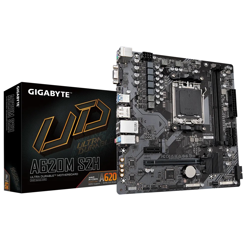 Placa de baza GIGABYTE A620M S2H / AM5 / A620 / DDR5 / mATX photo 1