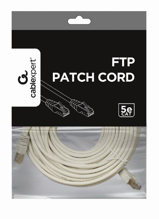 FTP Cat.5e Patch cord, 10m, Grey photo 2