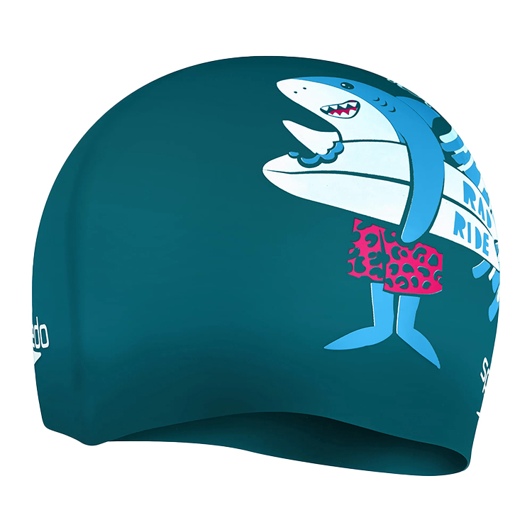 Casca de inot silicon Speedo SLOGAN PRT CAP JU 8-0838614637 Verde photo 2