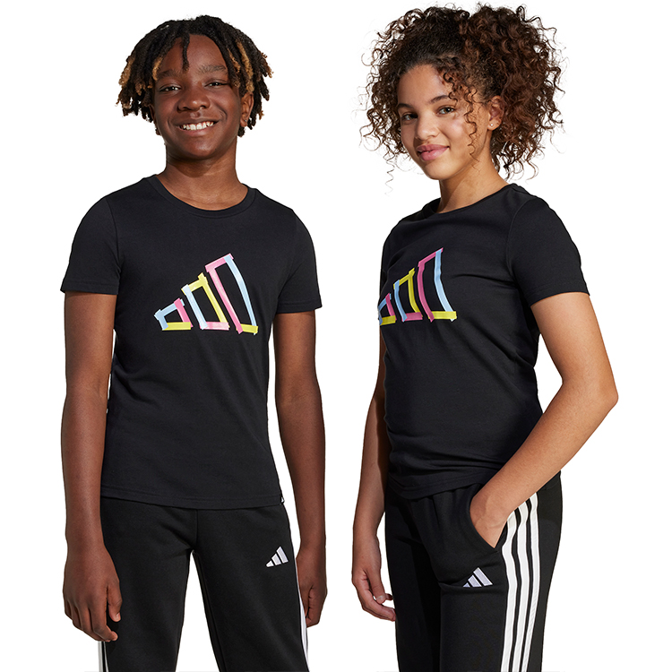 Футболка Adidas J T TEE / Женский / 128 / Черный photo 1 Футболка Adidas J T TEE / Женский / 128 / Черный photo 1