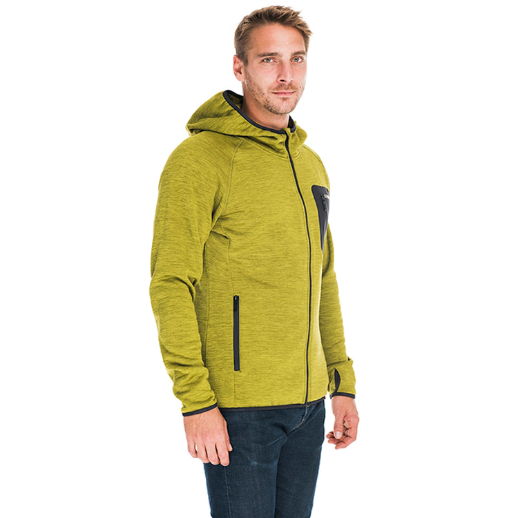 Hanorac pt bărbați Fundango HERMON Hooded Fleece S Galben photo 3