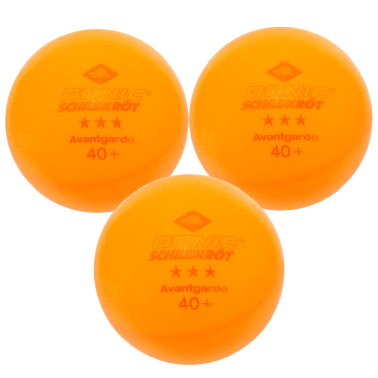 Set mingi tenis de masa 3 buc Donic AVANGARDE POLY +40 ORANGE photo 3