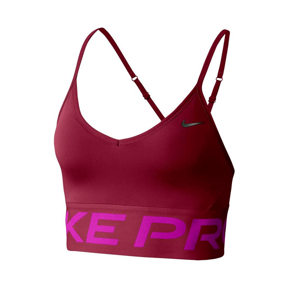 Bra sportive Nike W NK INDY PRO CN LONG LINE BRA / Femei / L / Bordo photo 1