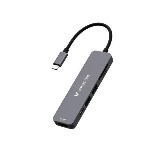 Adaptor Multiport USB-C Verbatim Essentials/ HDMI, USB-C PD, USB-A 3.2 Gen 1, USB-A, SD & microSD photo 3