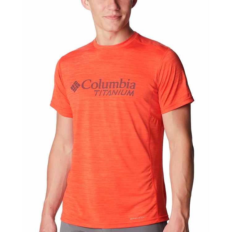 Tricou bărbătesc Columbia M Titan Pass Graphic Tee S Oranj photo 1