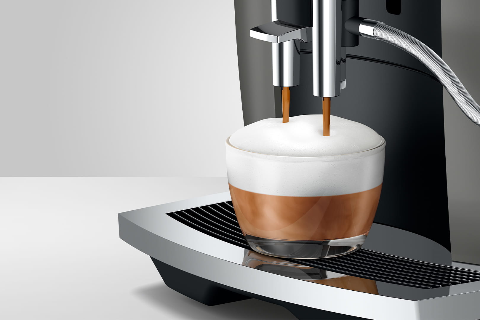 Aparat de cafea Espresso JURA E6 Dark Inox 15439 / 15 bar / Espresso photo 3