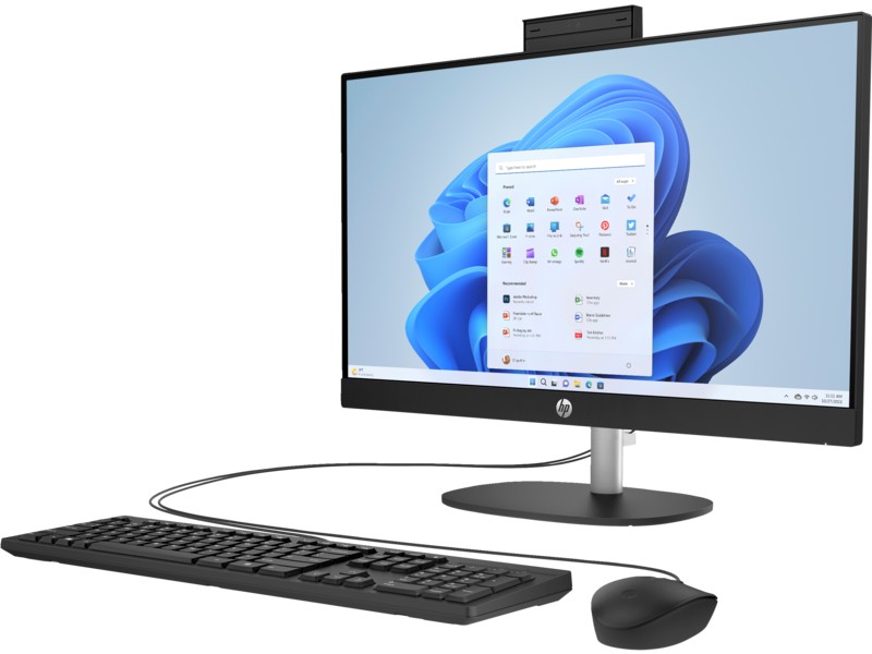 All-in-One PC 23.8” HP 24-cr1007ci / Intel Core Ultra 5 125U / 16GB / 512GB SSD / Jet Black photo 3