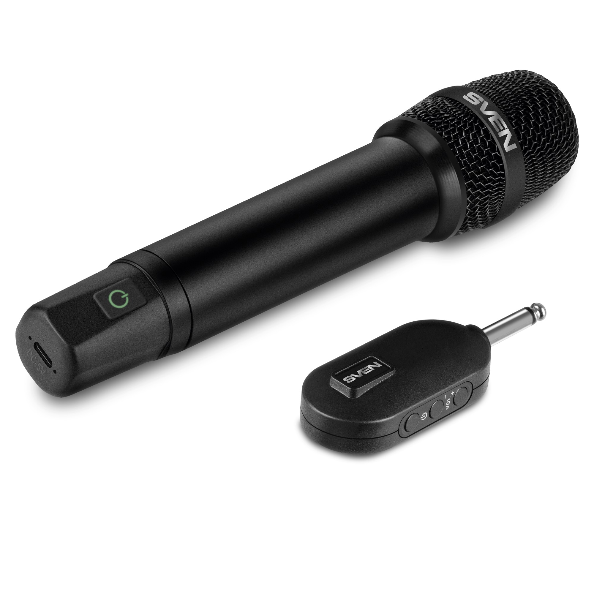 Microfon penru karaoke SVEN MK-740 / Wireless / Black photo 1 Microfon penru karaoke SVEN MK-740 / Wireless / Black photo 1