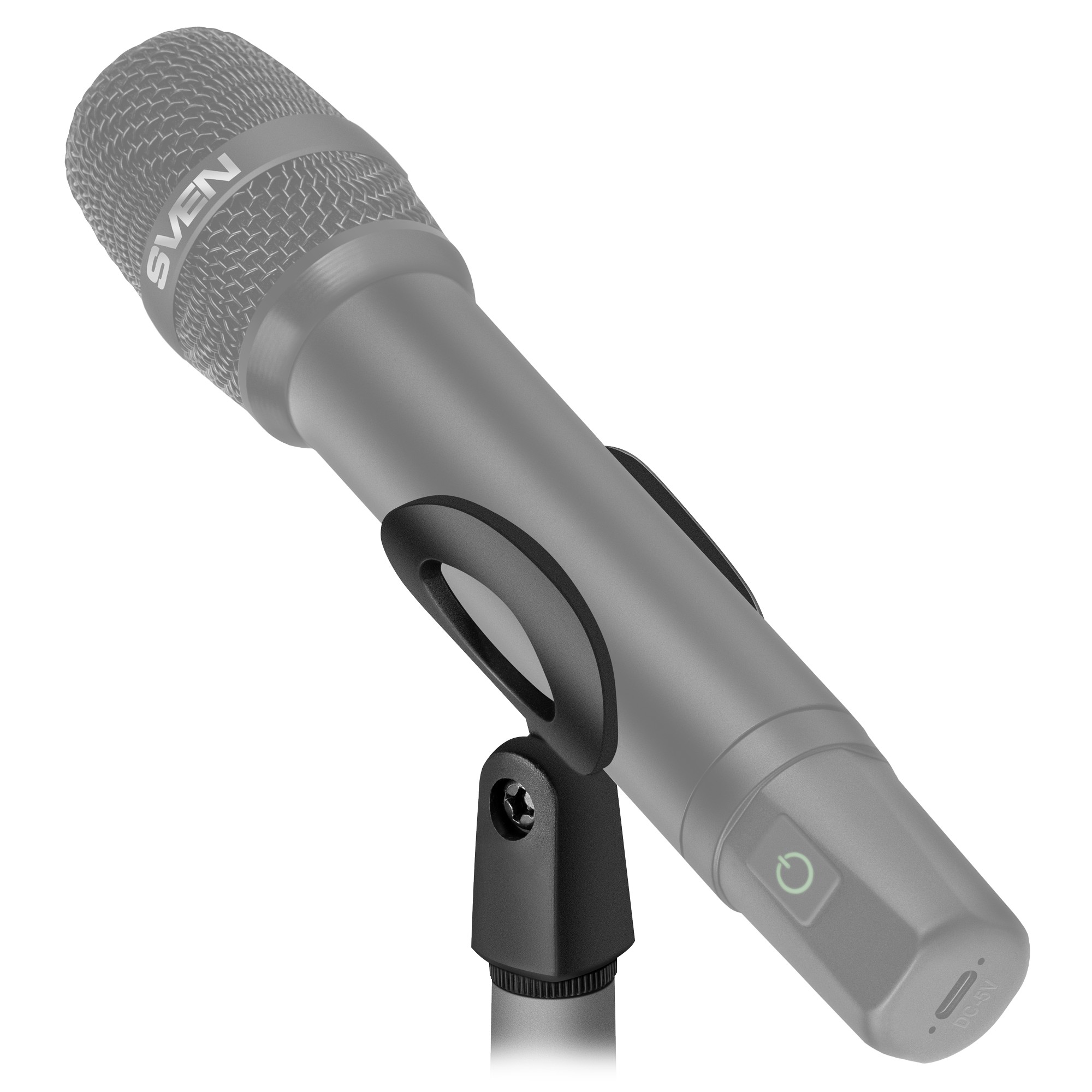 Microfon penru karaoke SVEN MK-740 / Wireless / Black photo 5