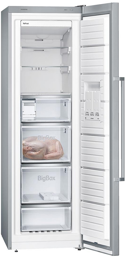 Congelator  Siemens GS36NBI3P / 242 l / 186 cm / A++ / Argintiu photo 1