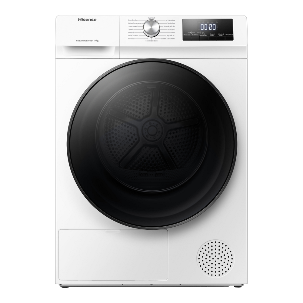 Masina de uscat rufe Hisense DHQA903V / 9 kg / A+++ / Alb photo 1