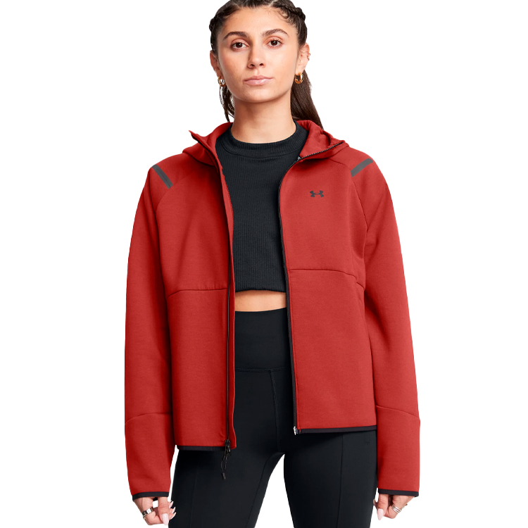 Hanorac Under Armour Unstoppable Flc FZ L Rosu Femei photo 2