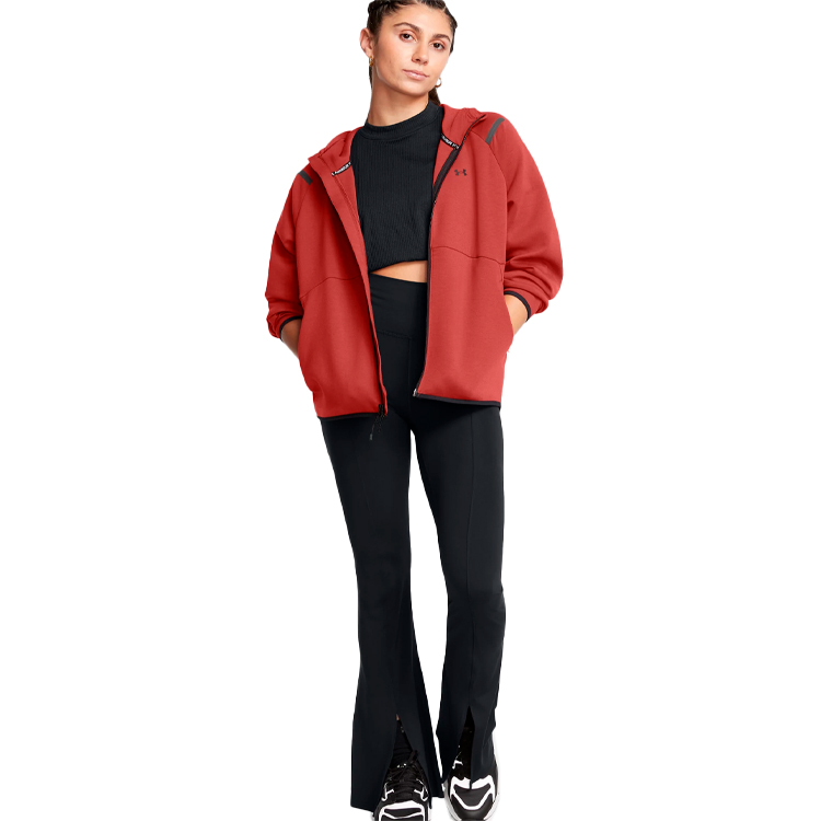 Hanorac Under Armour Unstoppable Flc FZ L Rosu Femei photo 5