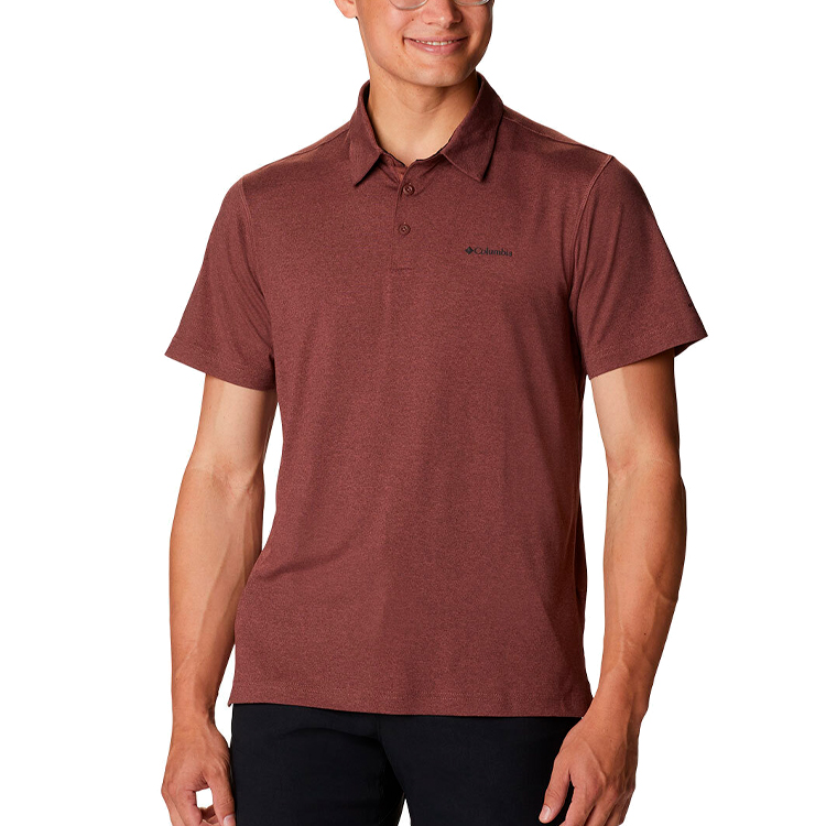 Мужские Поло Columbia Tech Trail Polo S Бордовый photo 1