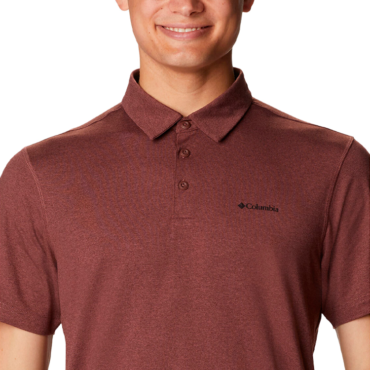 Мужские Поло Columbia Tech Trail Polo S Бордовый photo 3