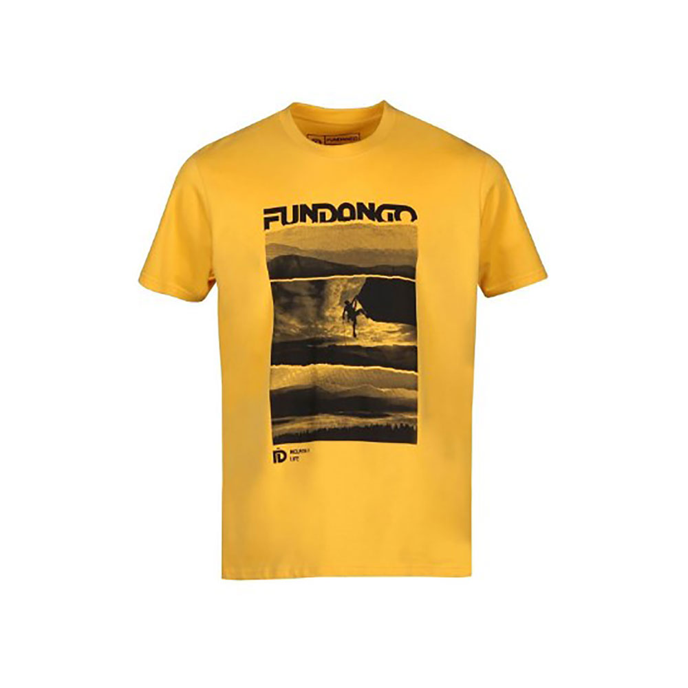 Tricou bărbătesc Fundango Basic T Logo-3 T-shirt S Galben photo 1 Tricou bărbătesc Fundango Basic T Logo-3 T-shirt S Galben photo 1