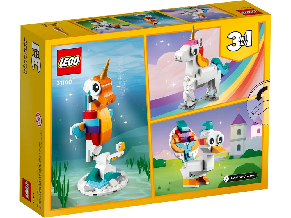 Constructor Lego Creator Magical Unicorn 31140 de la 7+ ani photo 3