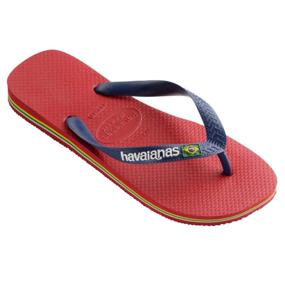 Slapi Havaianas  BRASIL LOGO II pt Barbati / 39/40 / Rosu photo 3
