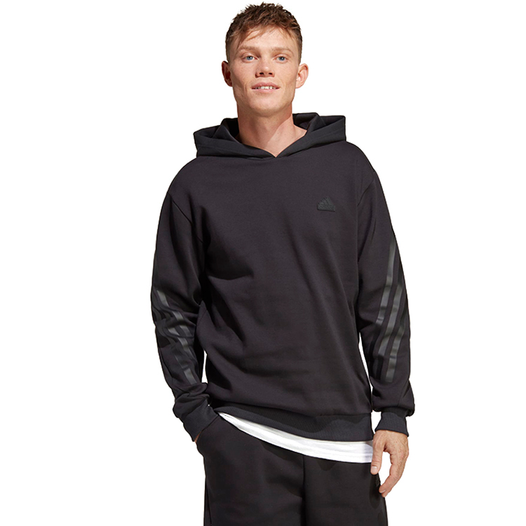 Мужская Толстовка Adidas M FI 3S HD S Белый photo 3