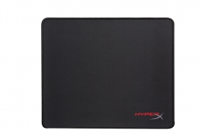 HYPERX FURY S Gaming Mouse Pad Large, Natural Rubber, Size 450mm x 400mm x 3.5 mm, Seamless, Stitched edges, Densely woven surface for accurate optical tracking, Compatible with optical or laser mice, Black thumbnav 1