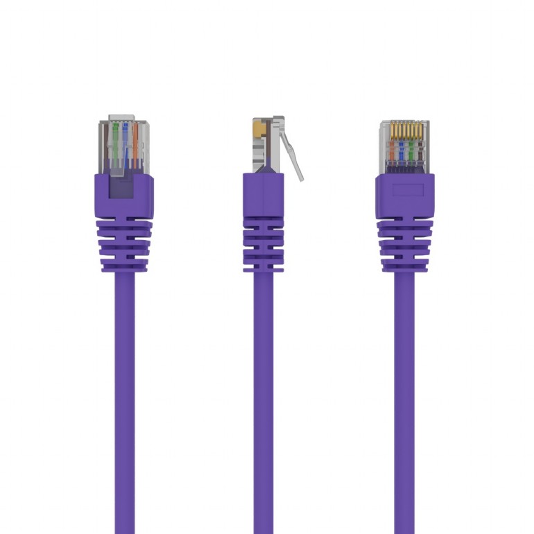 UTP Cat.5e Patch cord, 2m, Purple photo 1