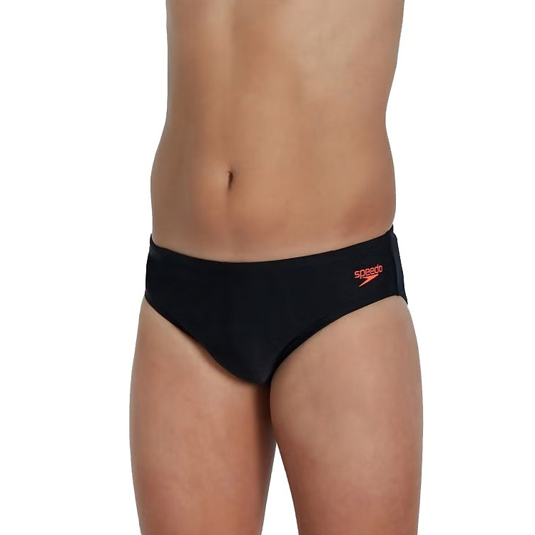 Slipi Speedo LOGO 6/5CM BRF JM / Barbati / Mărime 15-16 / Negru-rosu photo 1