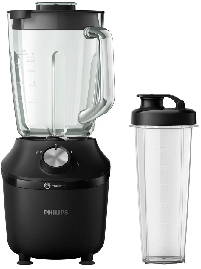 Blender Stationar Philips HR2291/41 Negru / 2 viteze / ml photo 1 Blender Stationar Philips HR2291/41 Negru / 2 viteze / ml photo 1