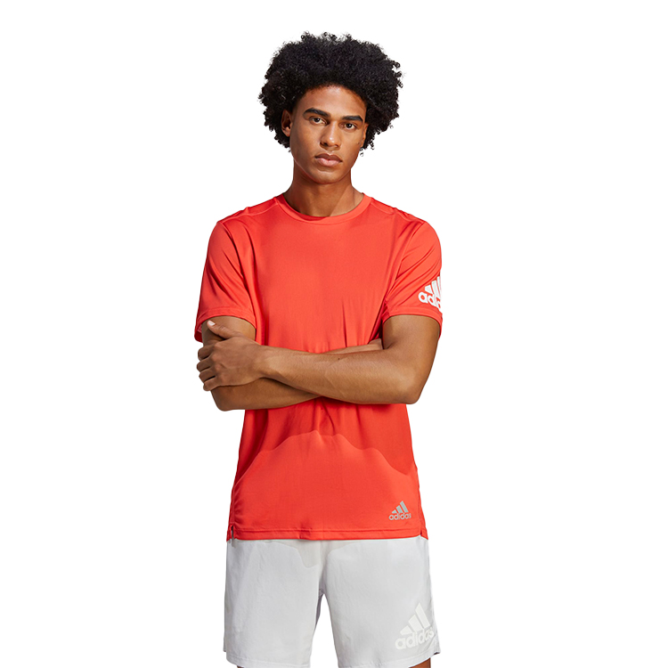 Футболка мужская Adidas RUN IT TEE M 2XL Красный photo 2