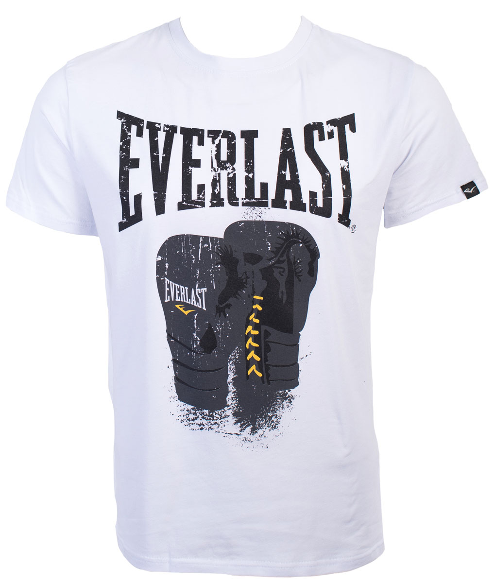 Tricou bărbătesc Everlast Logo Protex Gloves  L Alb photo 1